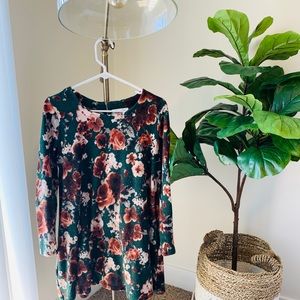 Floral Sweater Dress